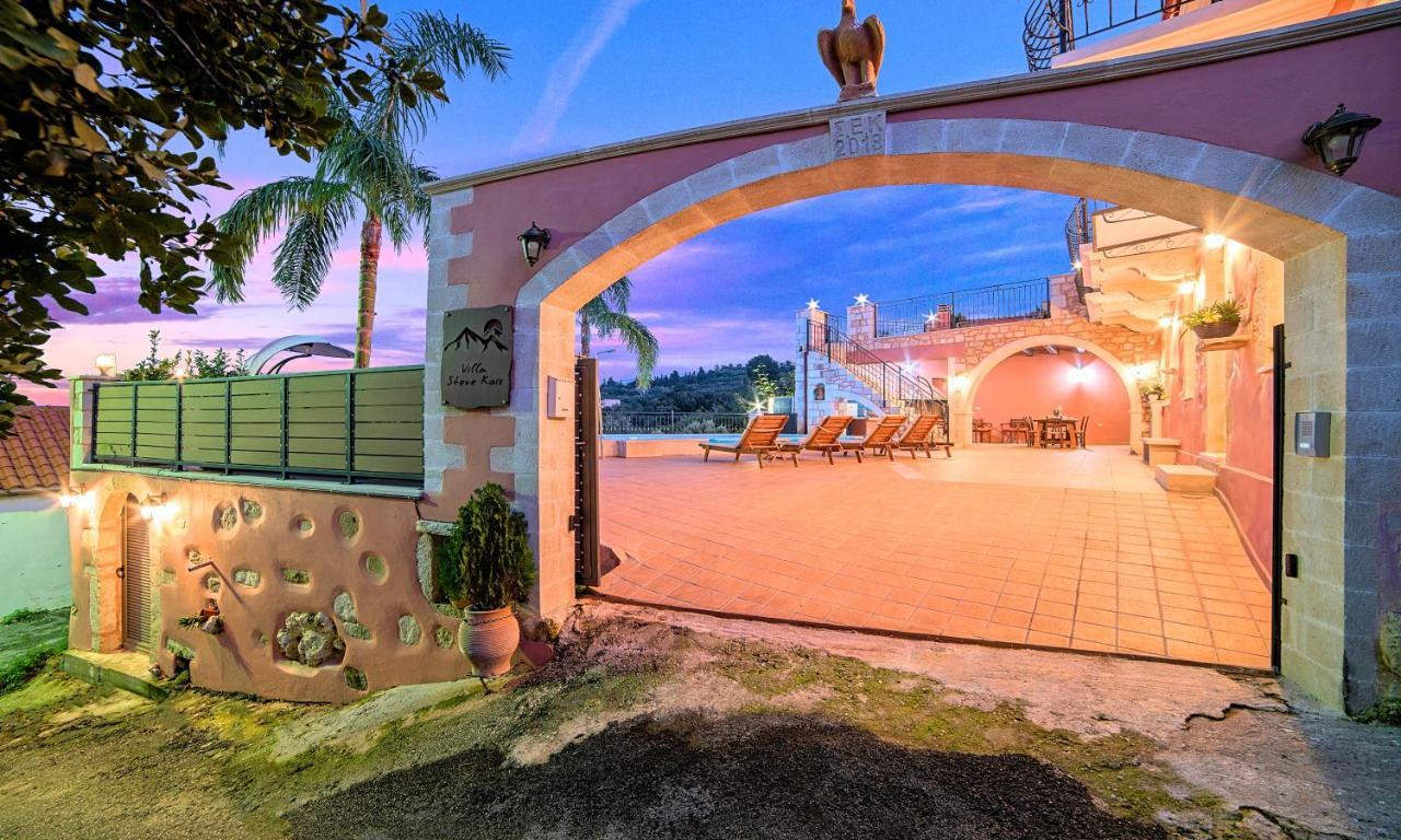 Steve Kois Villa Heated Pool 干尼亞 外观 照片